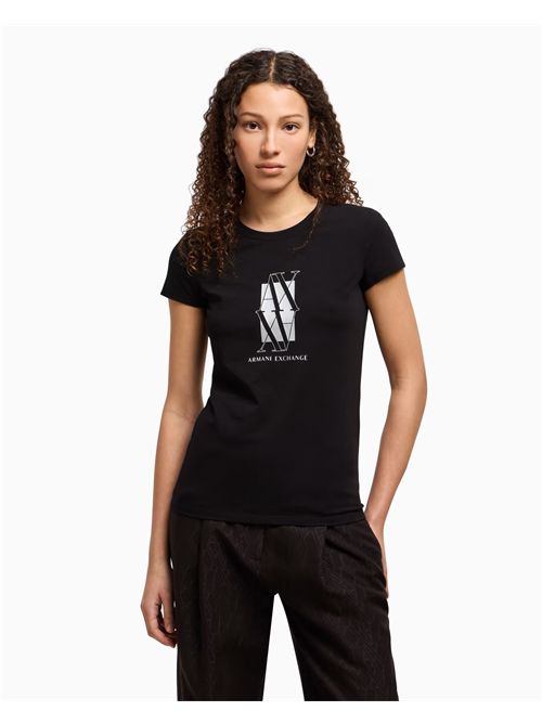 t-shirt woman black ARMANI EXCHANGE | XW000511AF11929/UC001